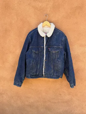 1970's Levi's Sherpa Denim Trucker Jacket - as is