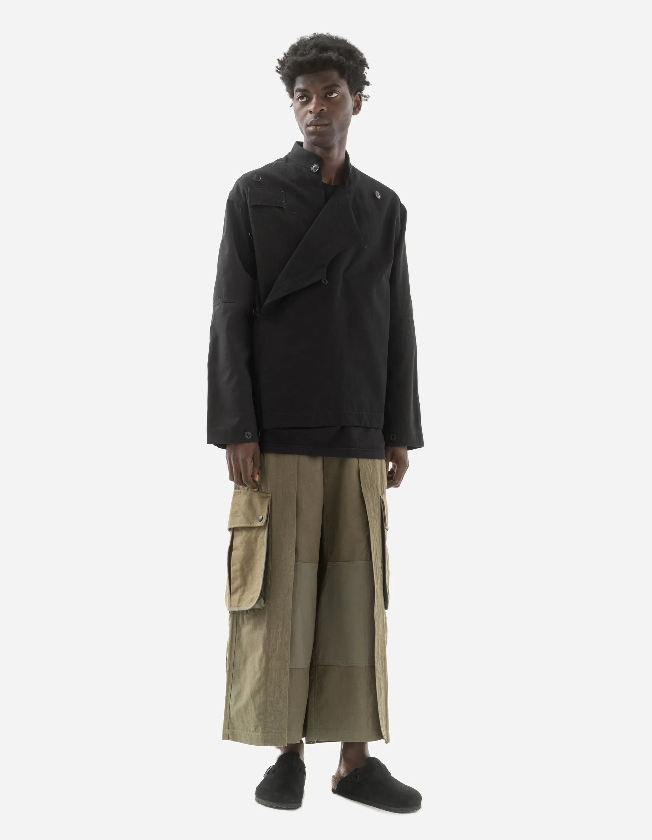 6052 M42 Hakama Cropped Track Pants Olive