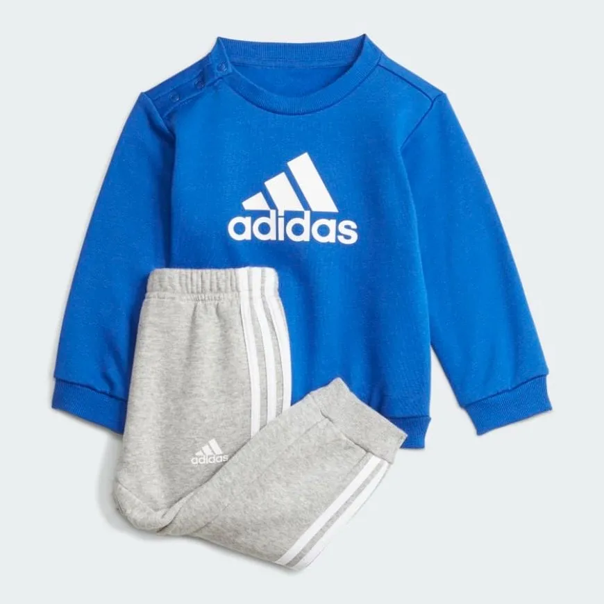 Adidas Badge Of Sport Jogger Baby-Boys Training Suit Blue/Grey