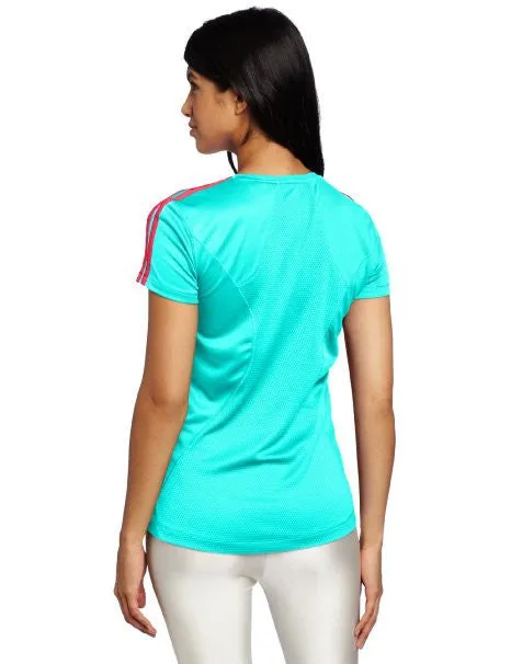 adidas Women's Response Drei Streifen Short Sleeve Tee