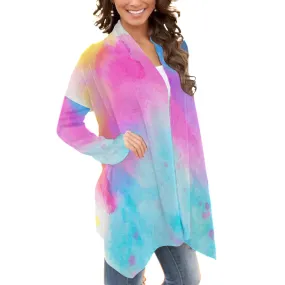 All-Over Print Women's Cardigan With Long Sleeve 203