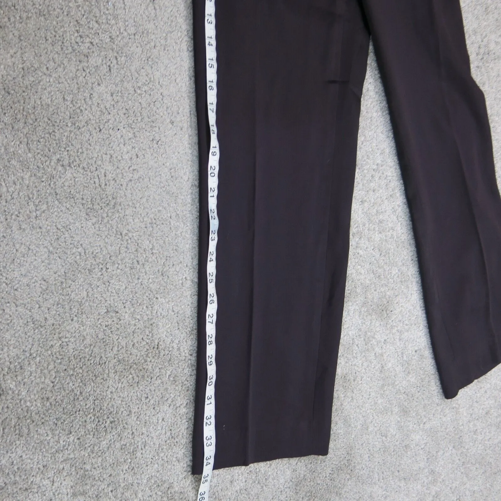 Ann Taylor Womens Classic Fit Straight Leg Dress Pants Mid Rise Purple Size 4