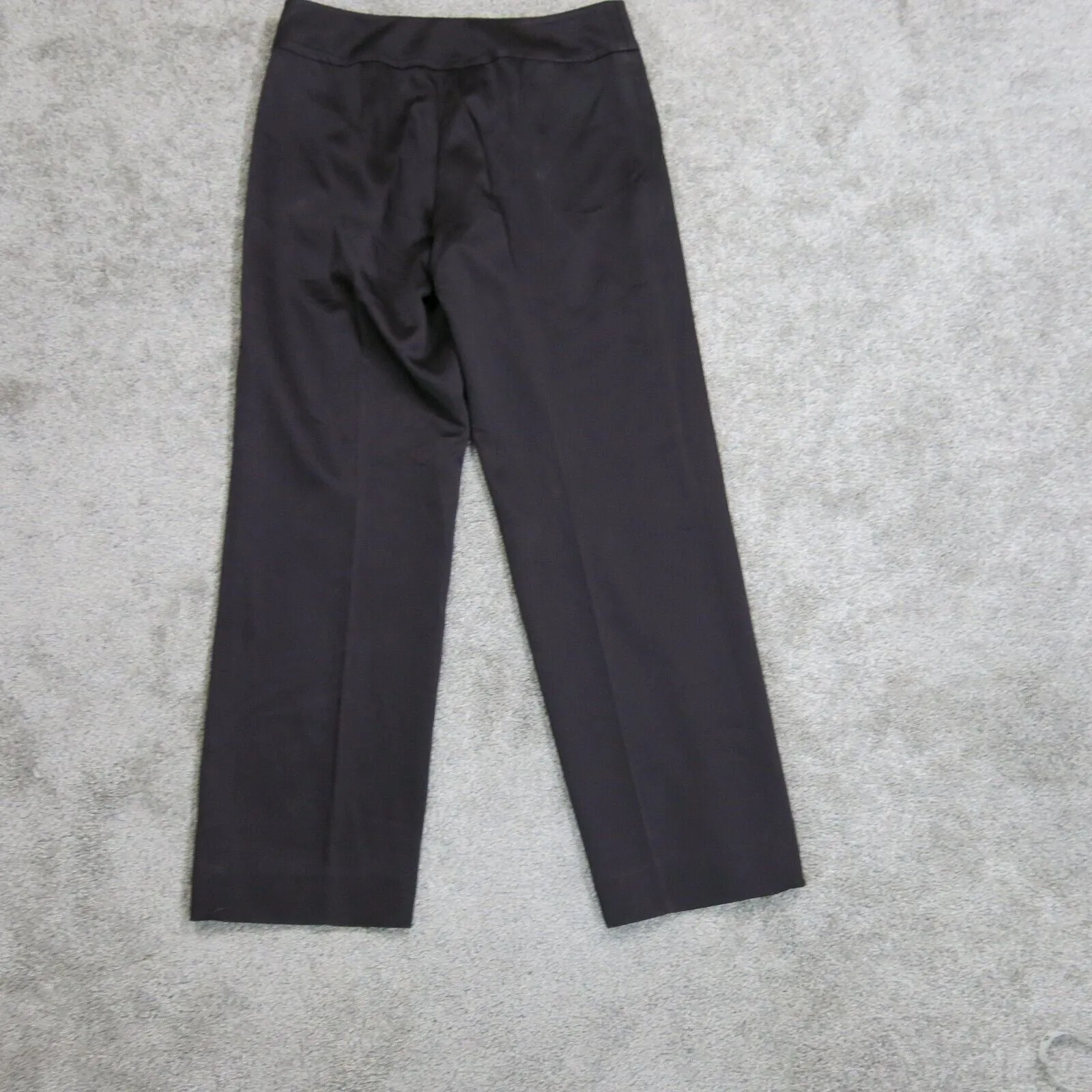 Ann Taylor Womens Classic Fit Straight Leg Dress Pants Mid Rise Purple Size 4