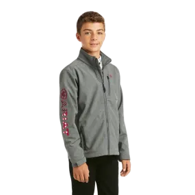 Ariat Boy's Logo 2.0 Charcoal Softshell Jacket