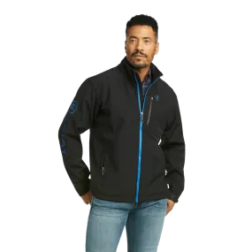 Ariat Men's Black & Cobalt Logo 2.0 Softshell Jacket