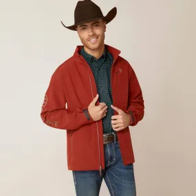 ARIAT MEN'S LOGO 2.0 SOFTSHELL JACKET KOA WOOD