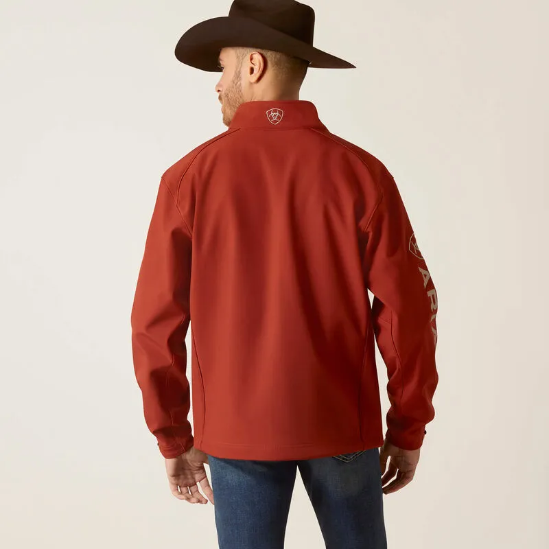 ARIAT MEN'S LOGO 2.0 SOFTSHELL JACKET KOA WOOD