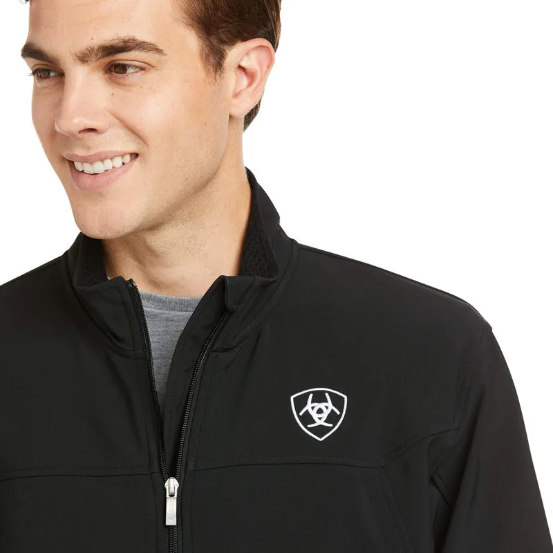 ARIAT MEN’S TEAM  SOFTSHELL JACKET BLACK