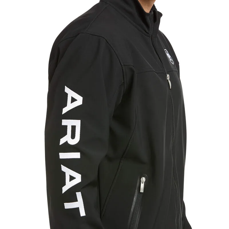 ARIAT MEN’S TEAM  SOFTSHELL JACKET BLACK