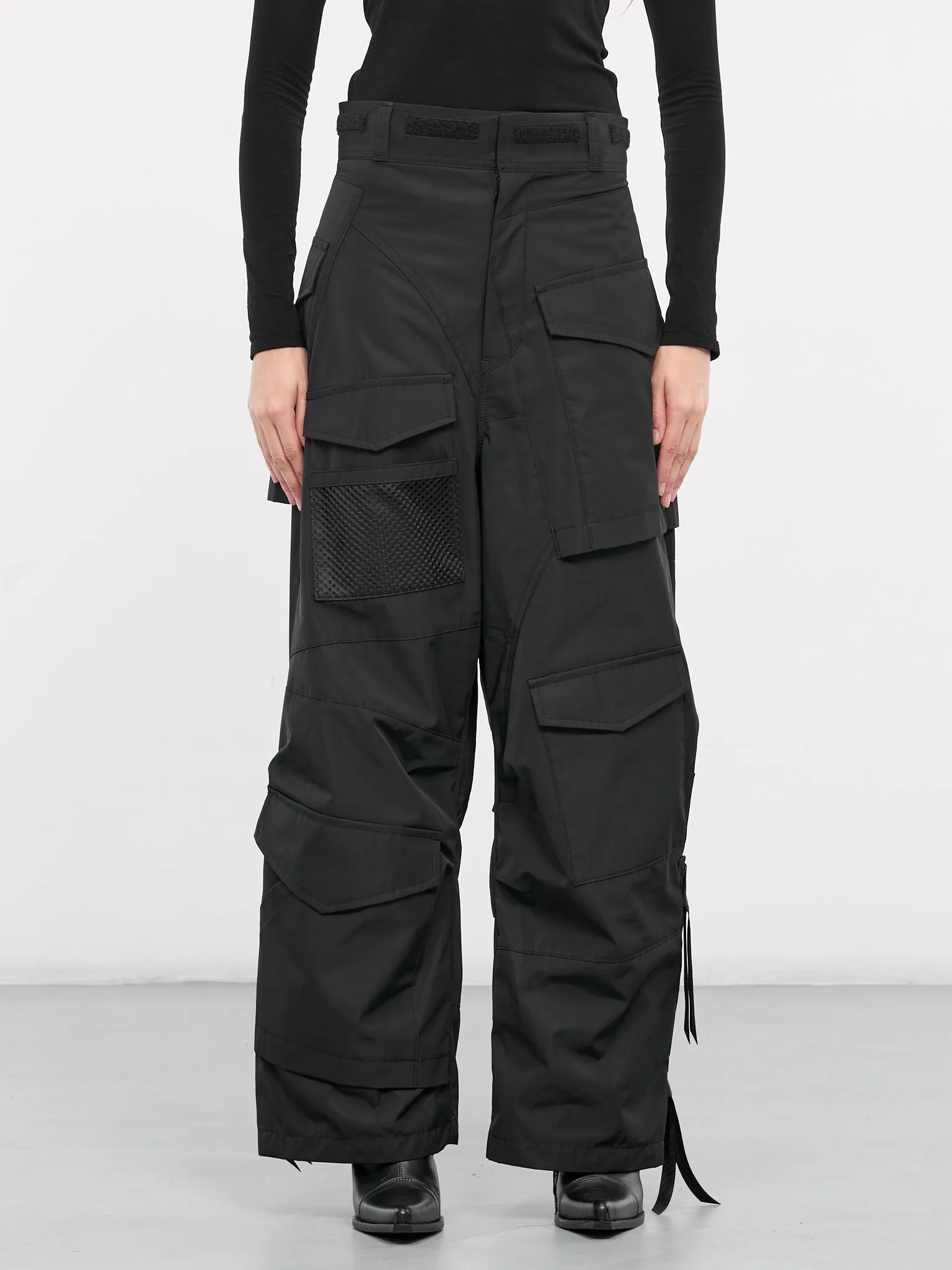 Asymmetric Cargo Pants (JM-P003-051-BLACK)