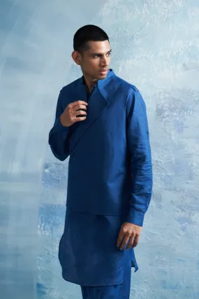 Aura Classic Linen Pathani with Jacket