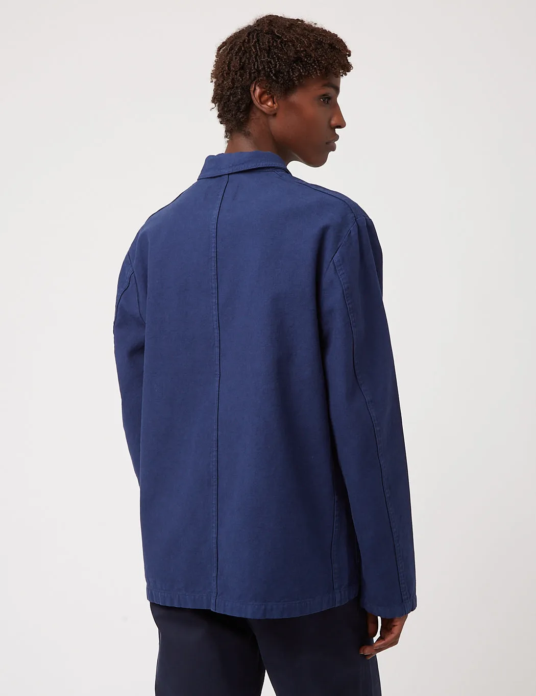 Bhode Chore Jacket (Wood Buttons) - Blueprint