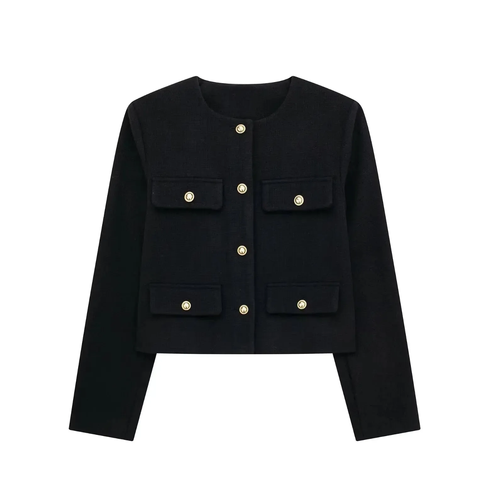 Bomber cropped blazer jacket