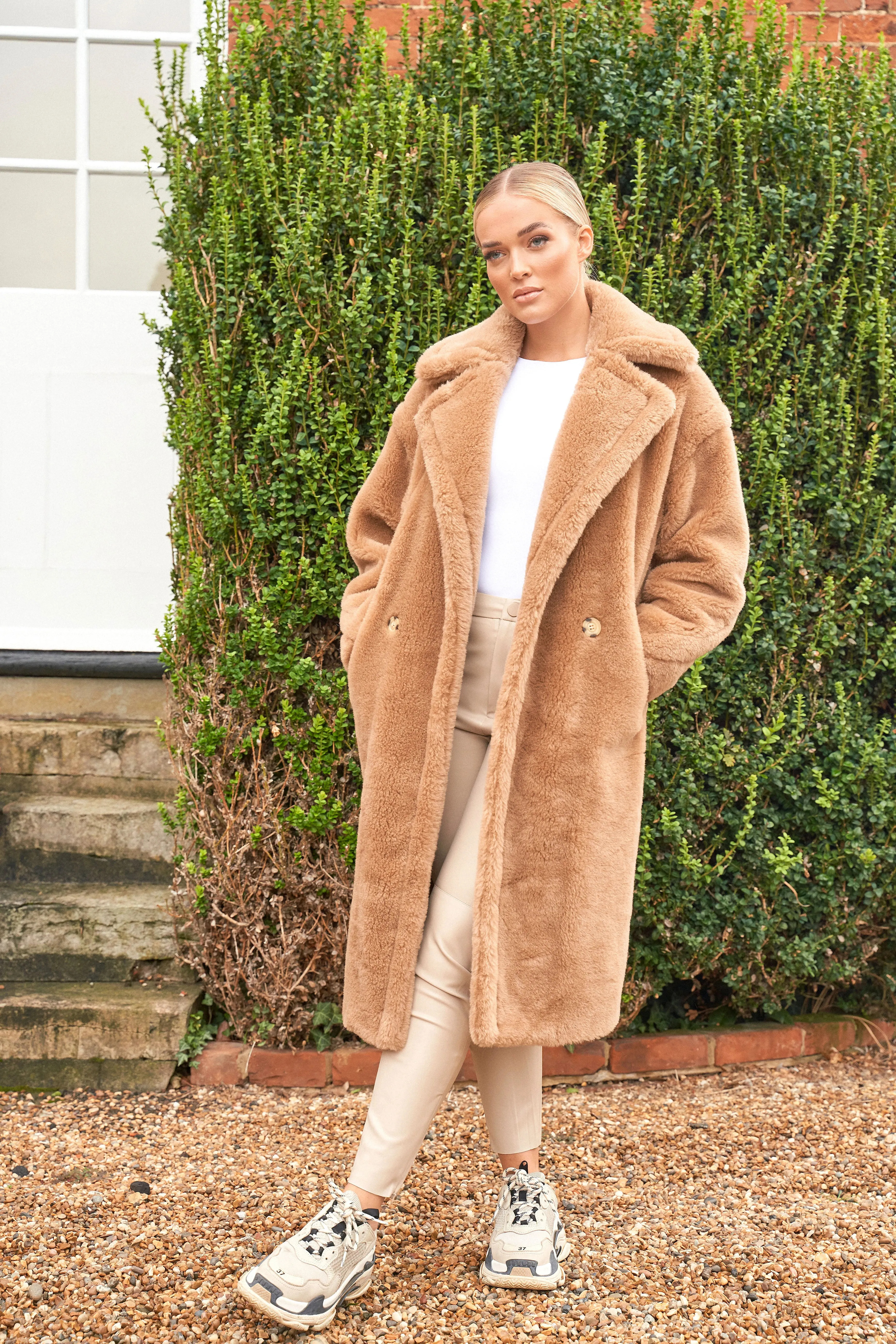 Camel Teddy Coat