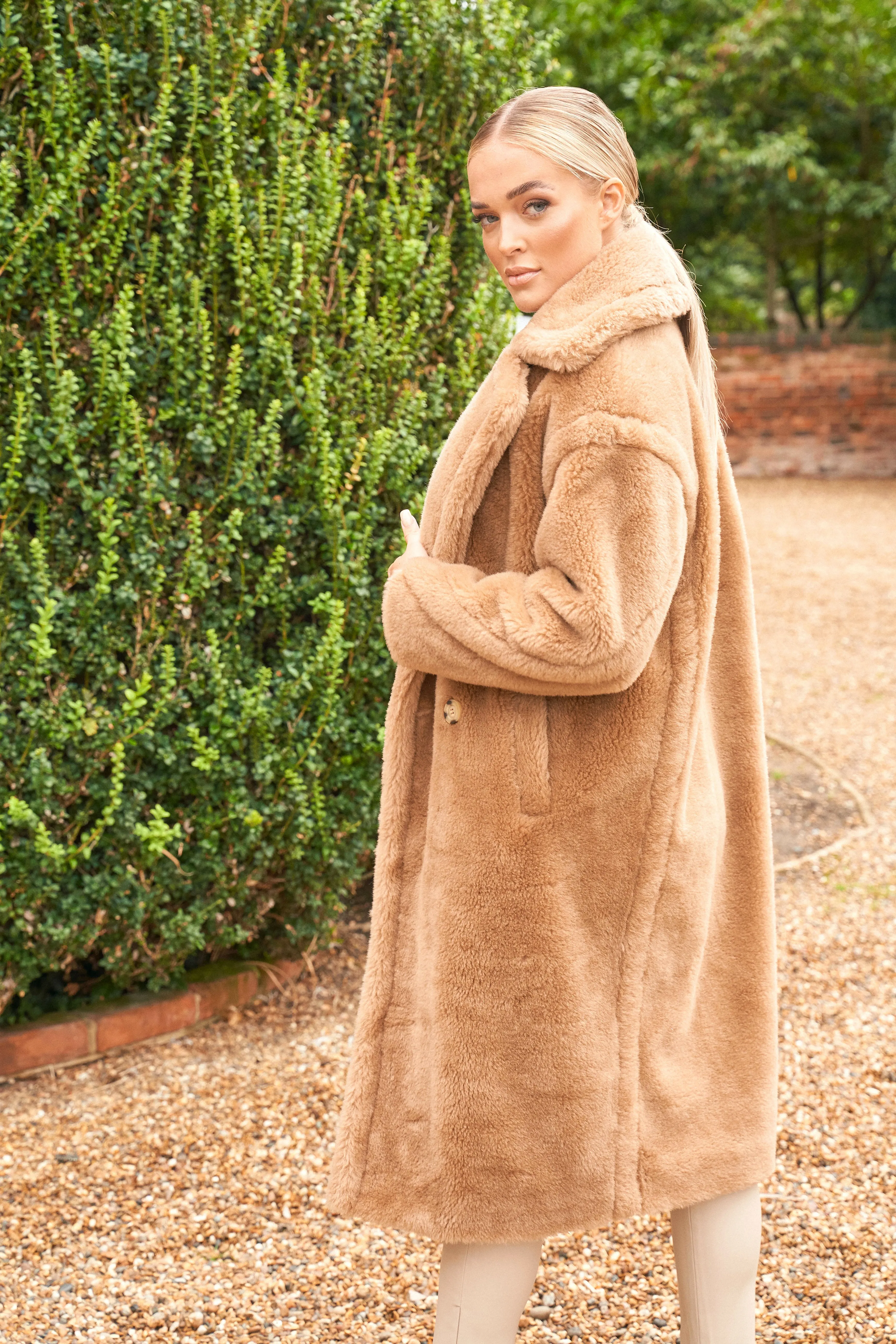 Camel Teddy Coat