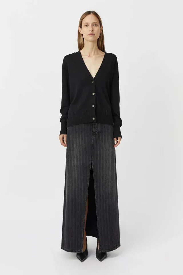 Camilla and Marc Marcie V Neck Cardigan - Black