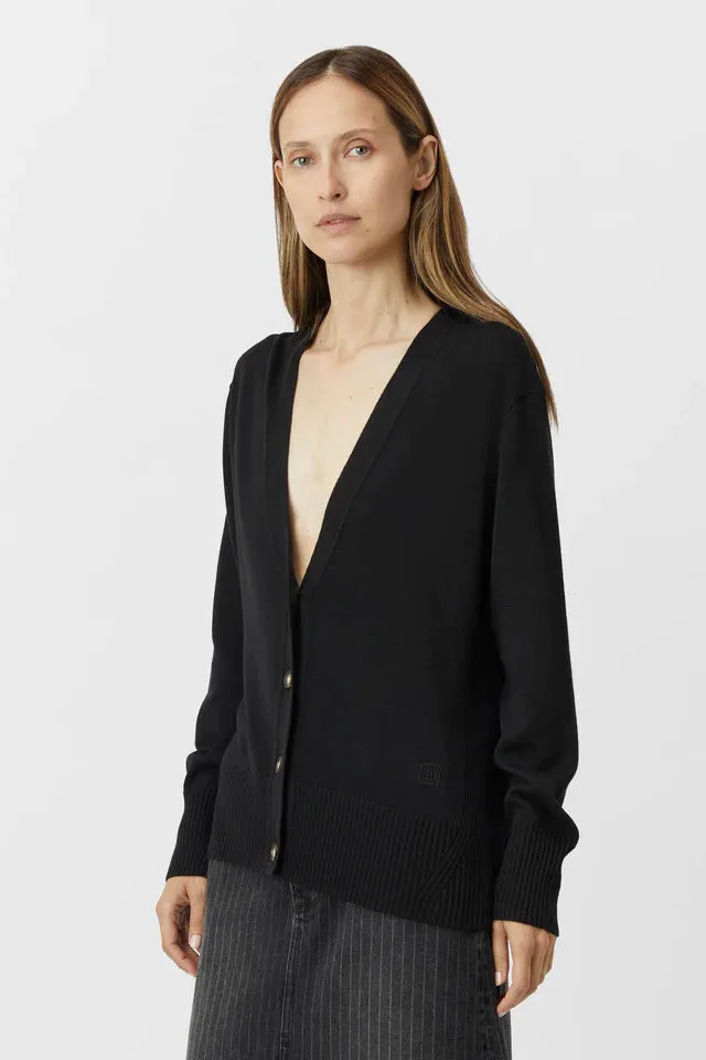 Camilla and Marc Marcie V Neck Cardigan - Black