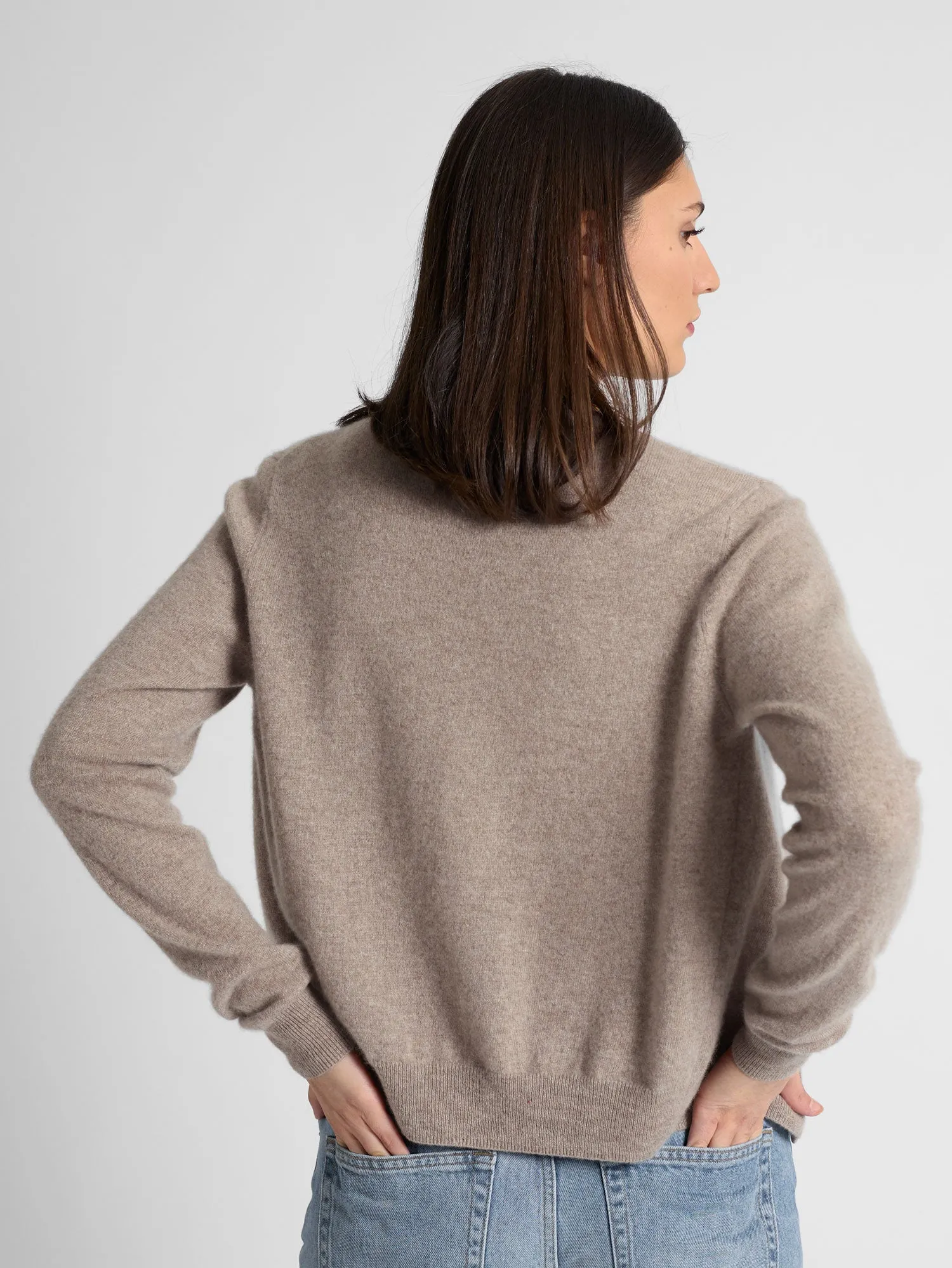 Cashmere cardigan "Ingrid" - toast