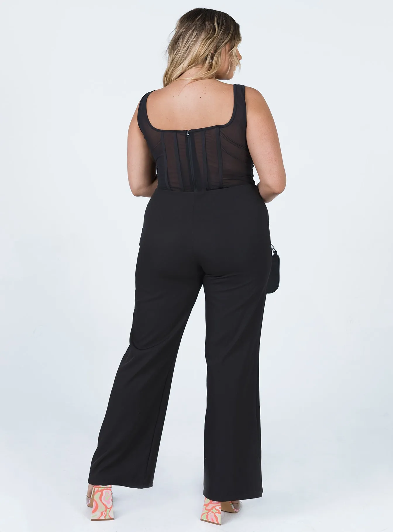 Christie Low Rise Pants Black