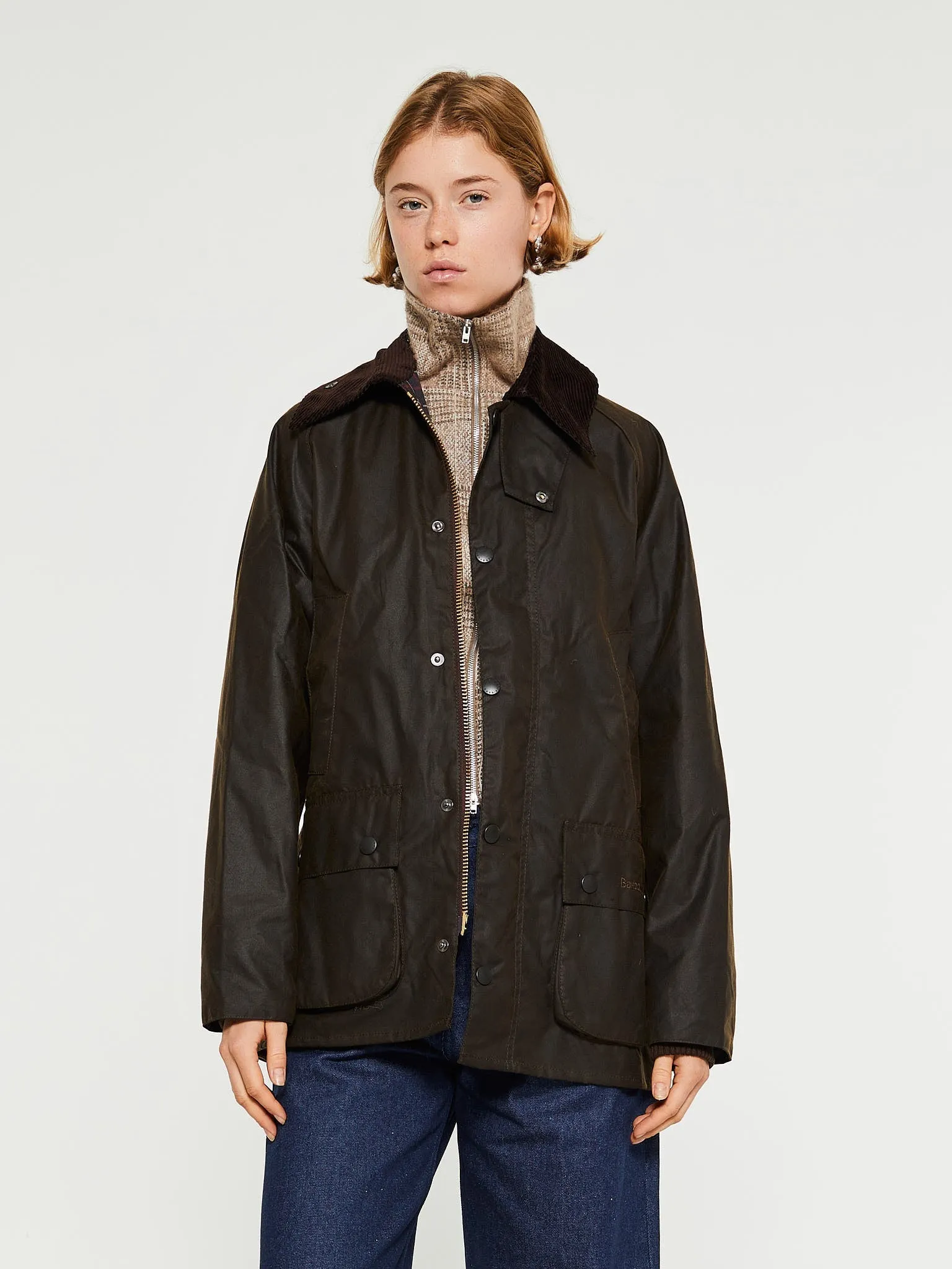 Classic Bedale Wax Jacket in Olive