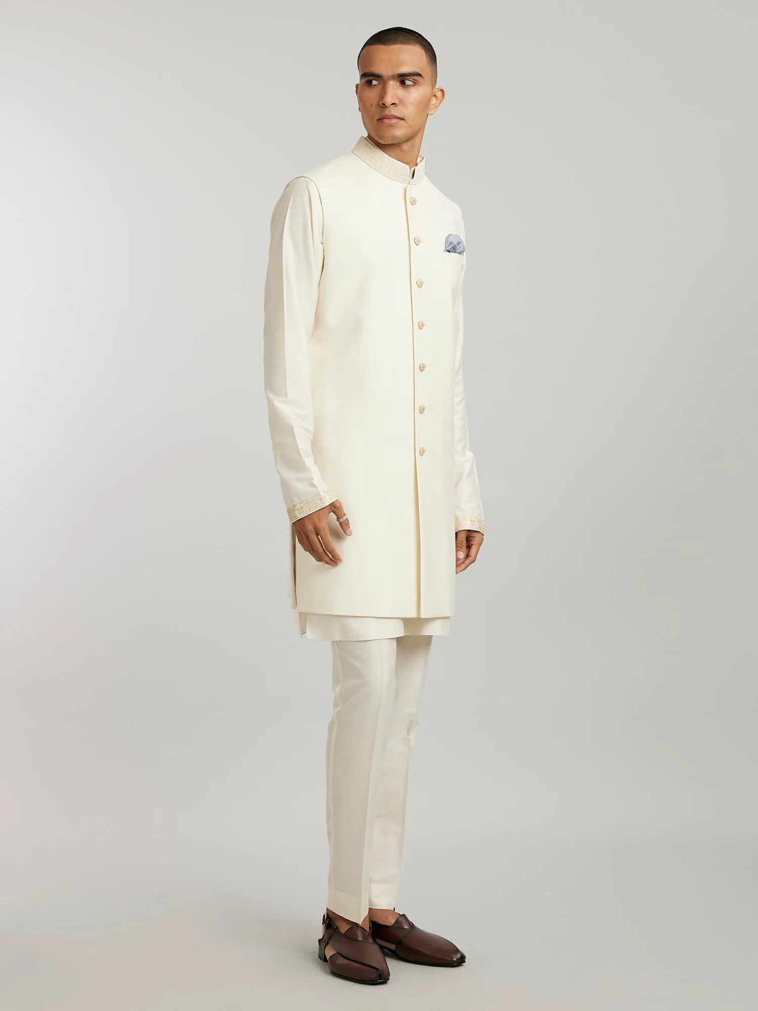 Classic Sleeveless Sherwani - Aurelio