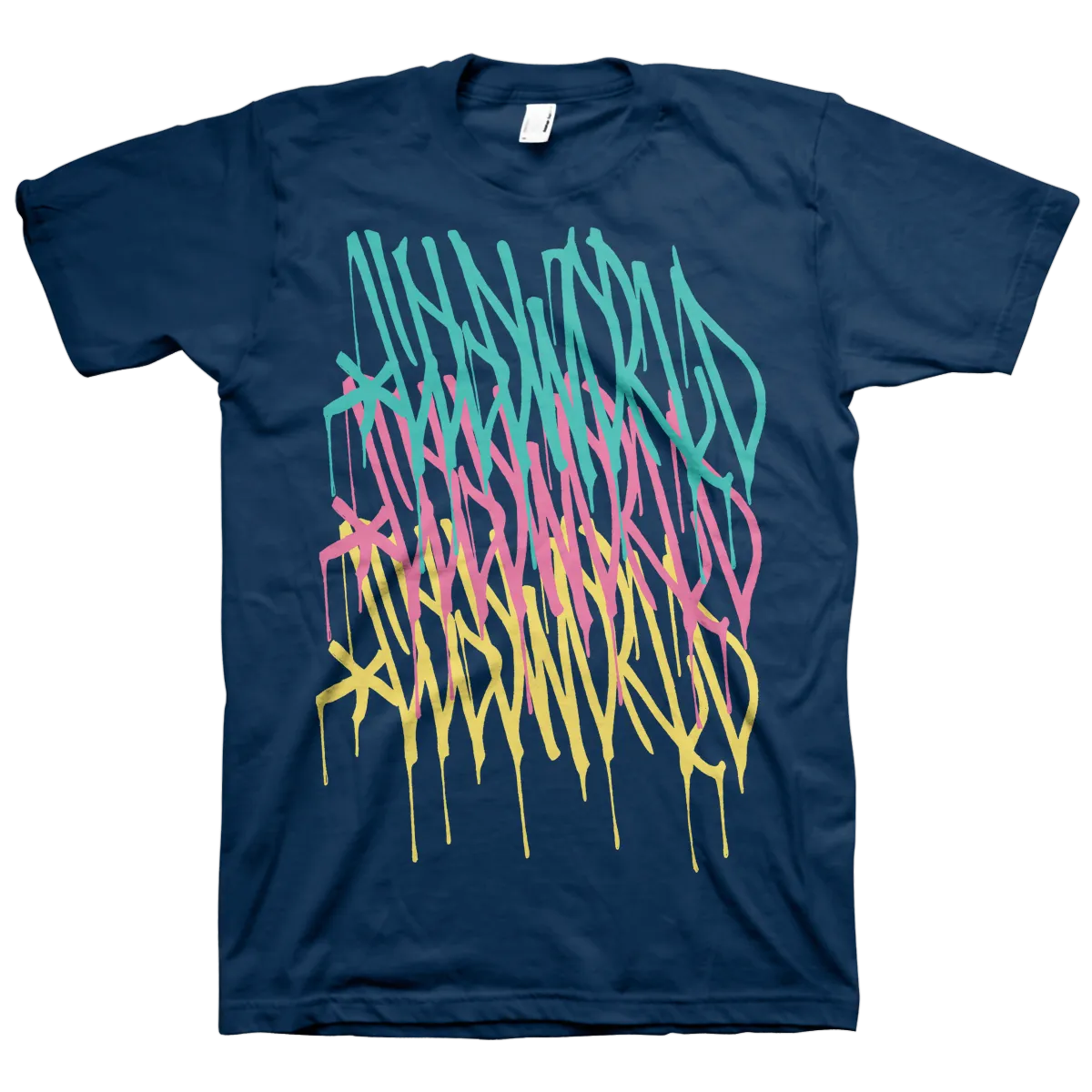 Cold World "Logo Repeat" Navy T-Shirt