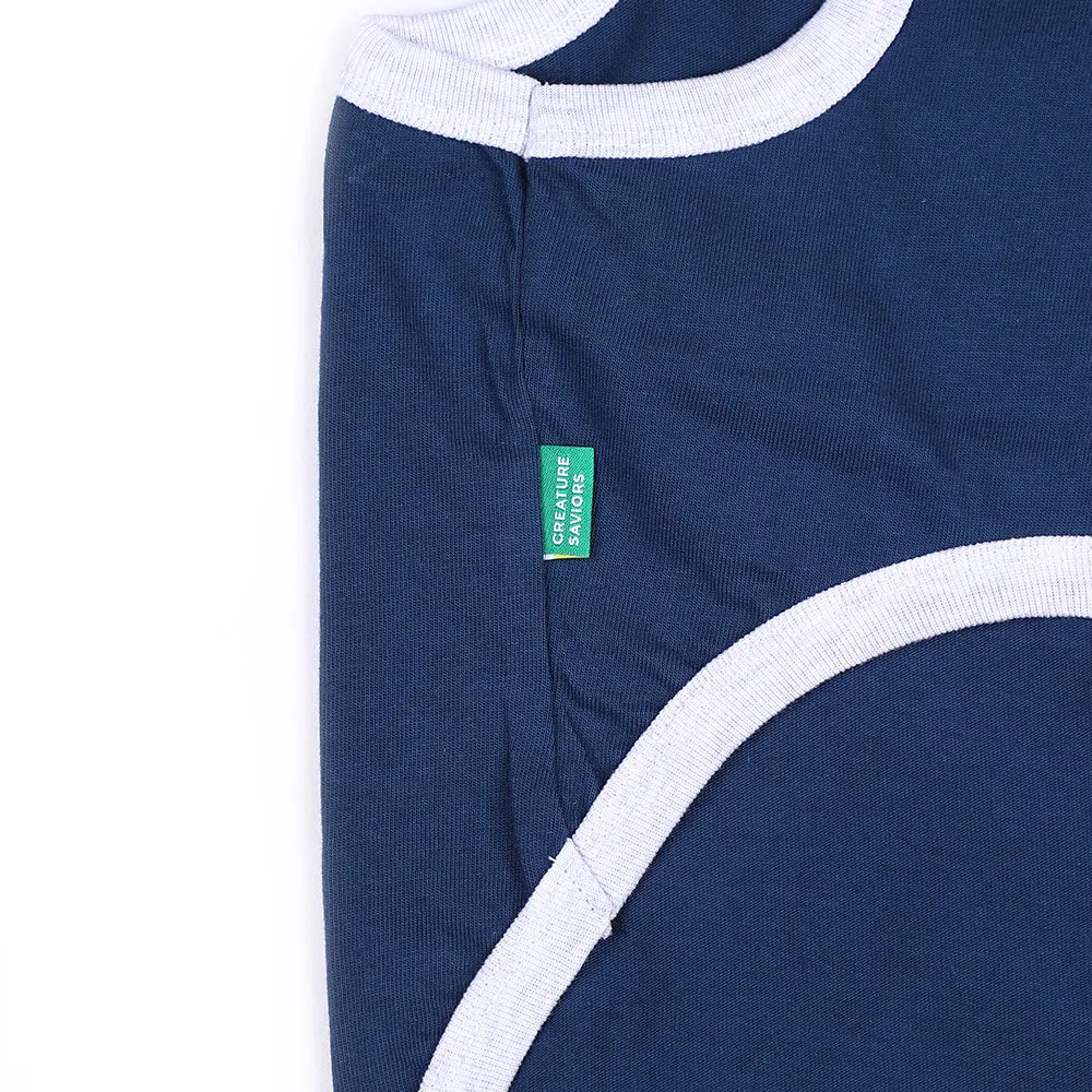 CS PUPPY ARCH LOGO T NAVY