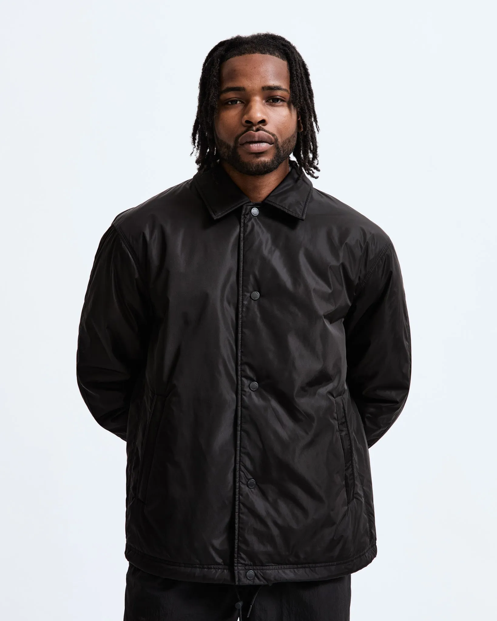 Econyl Satin Nylon Coach's Jacket