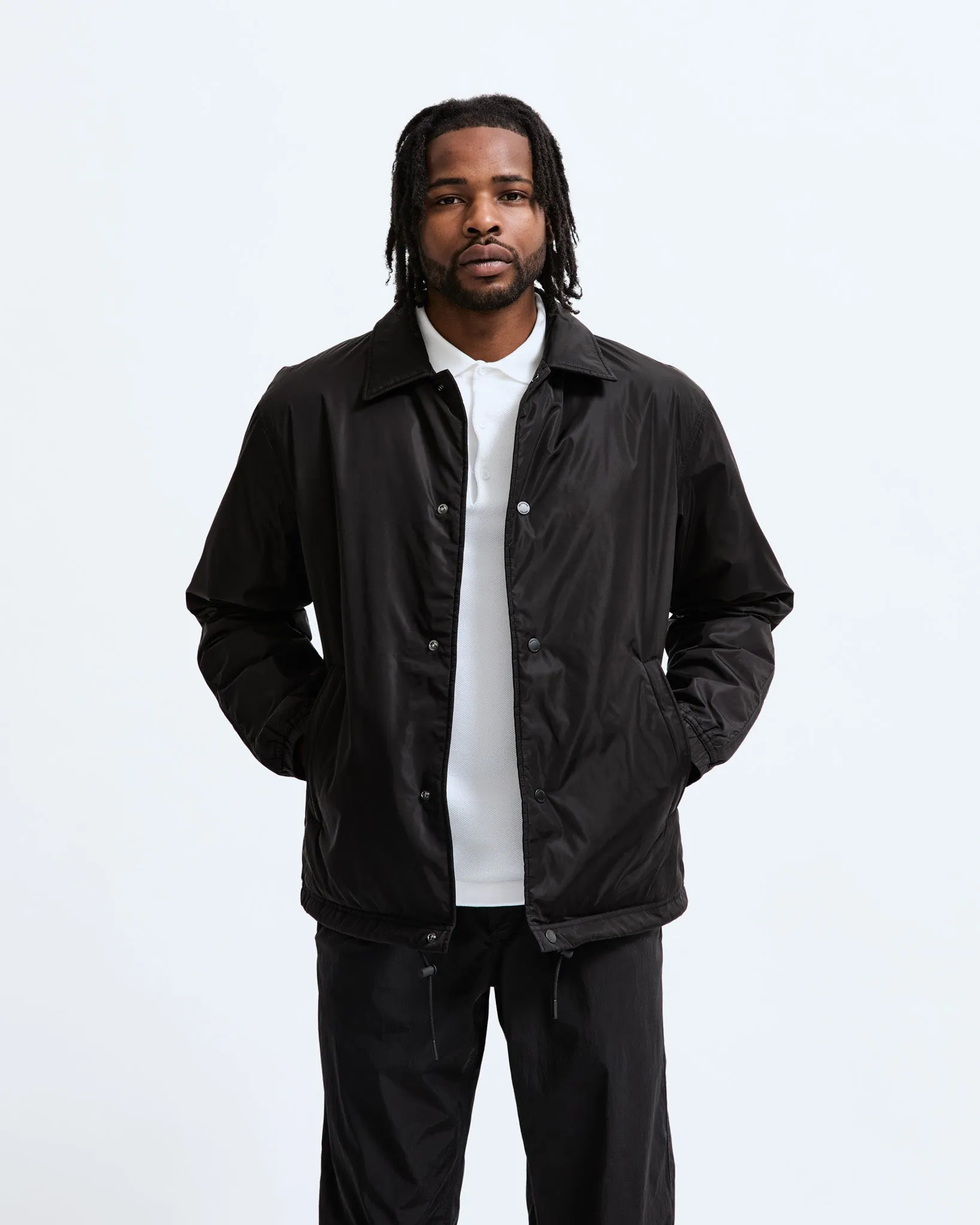 Econyl Satin Nylon Coach's Jacket