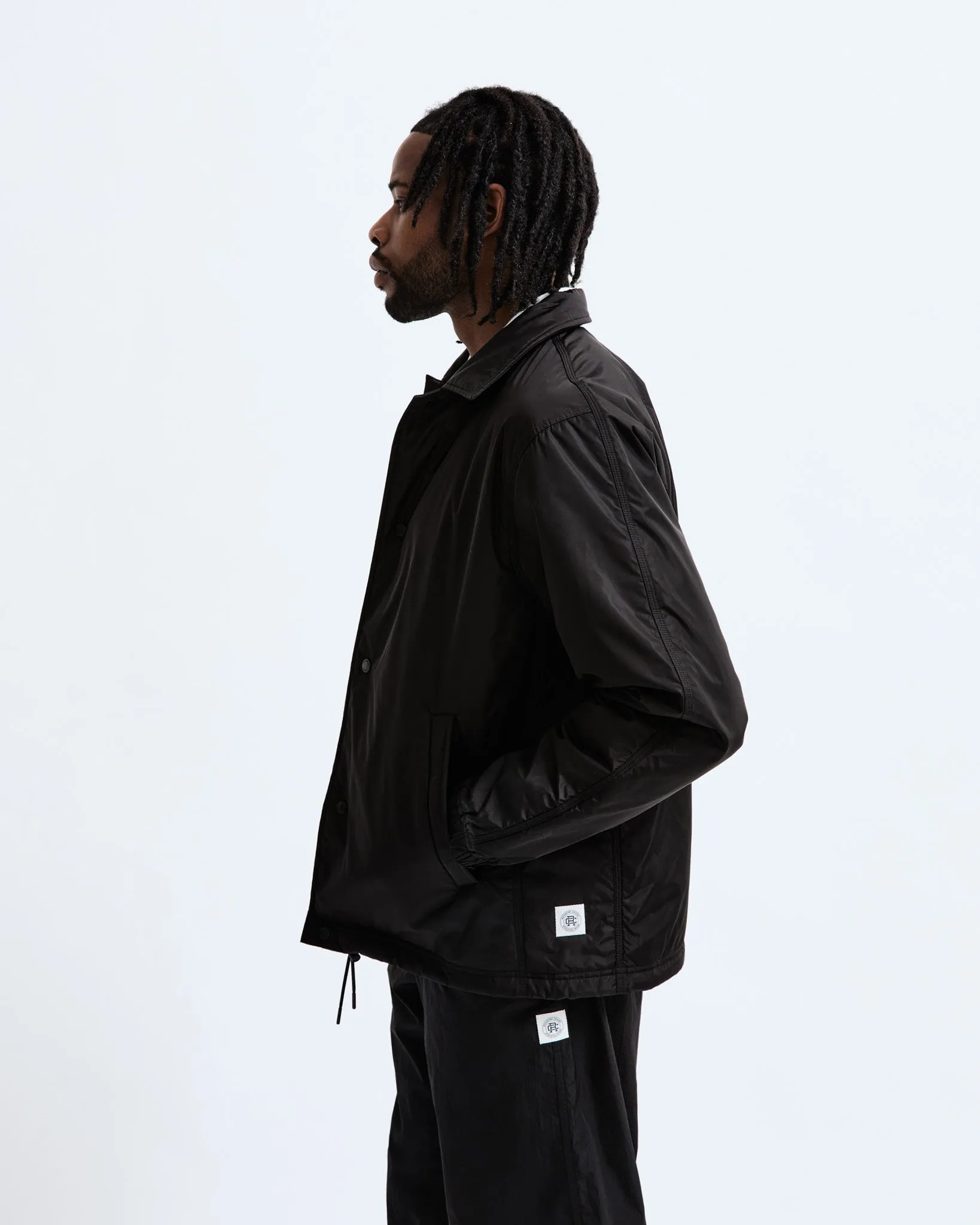 Econyl Satin Nylon Coach's Jacket