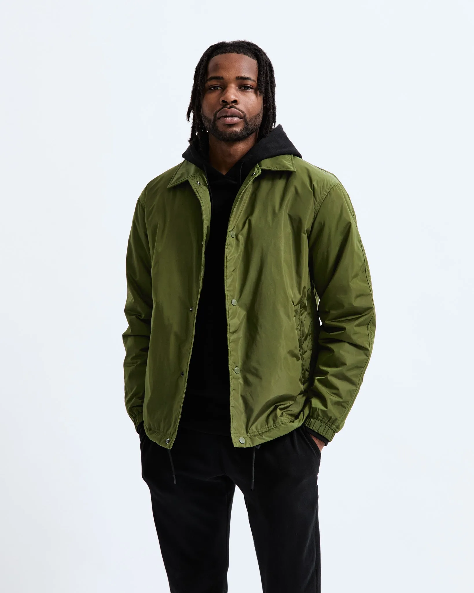 Econyl Satin Nylon Coach's Jacket