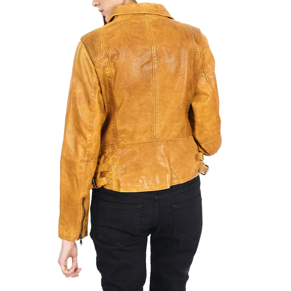 Elisa Cognac Vintage Jacket