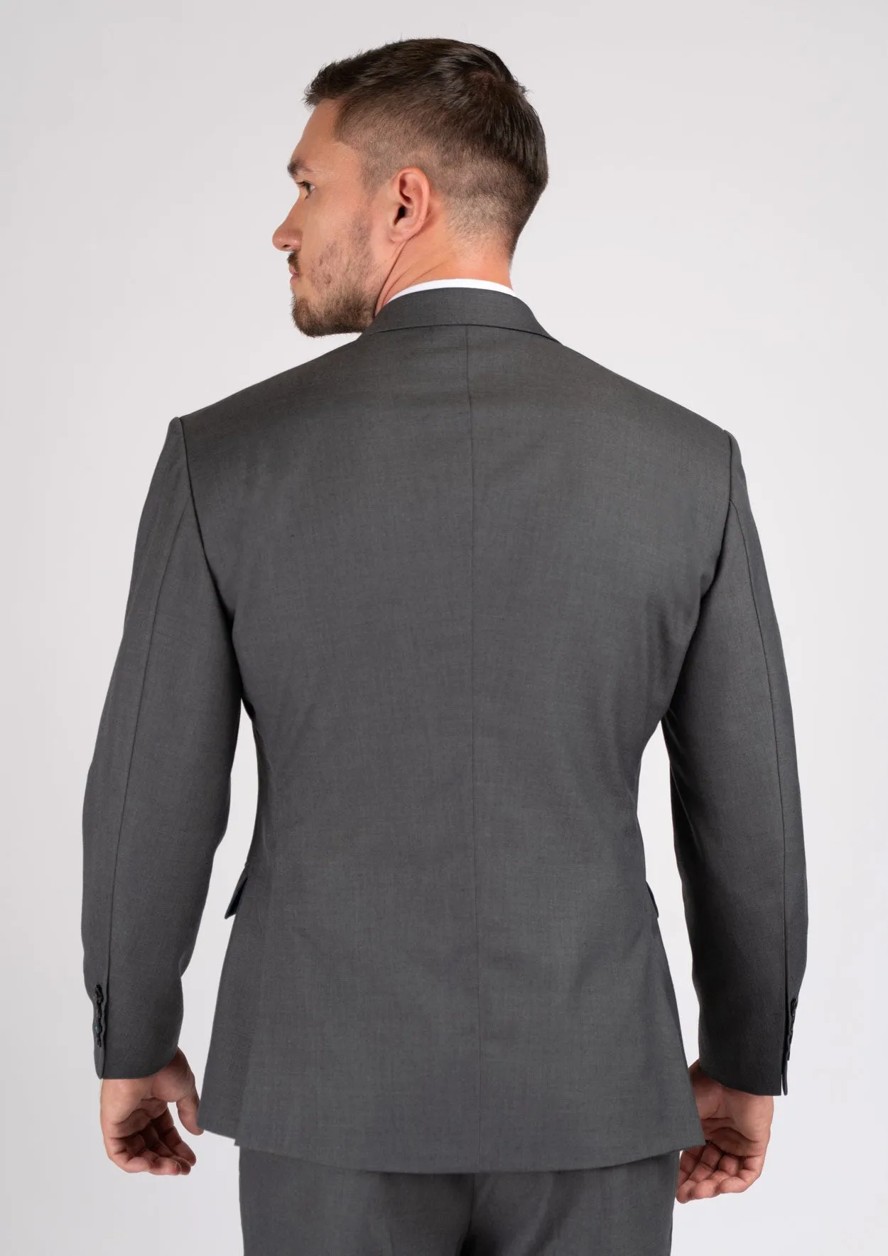 Ellis Charcoal Sharkskin Jacket