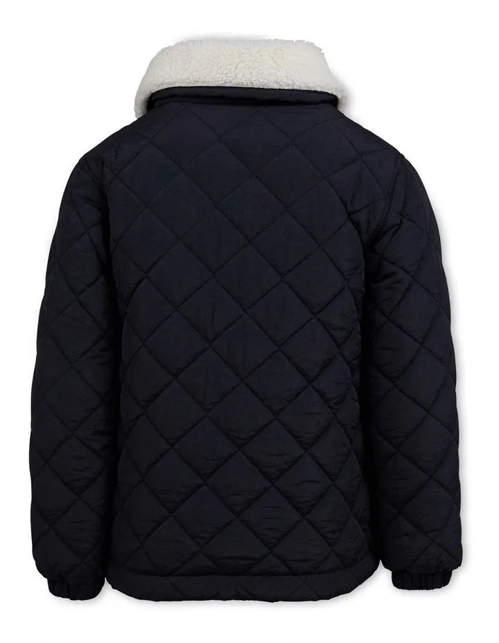 EVE GIRL YOUTH - LYDIA QUILTED JACKET BLACK