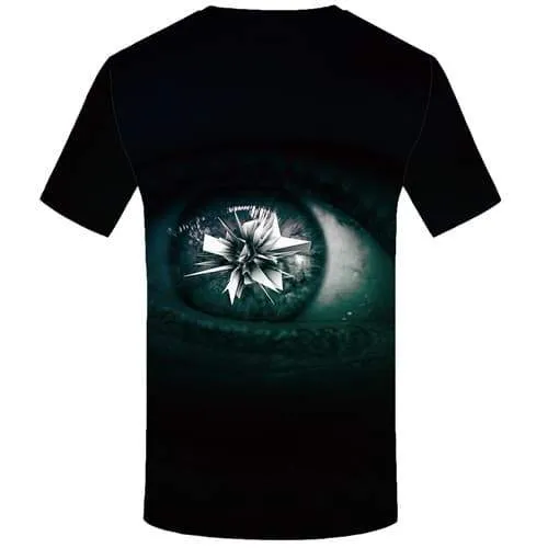 Eye T-shirt Men Geometric Shirt Print Abstract Tshirt Printed Black T-shirts 3d Novel T-shirts Graphic Short Sleeve Full Print