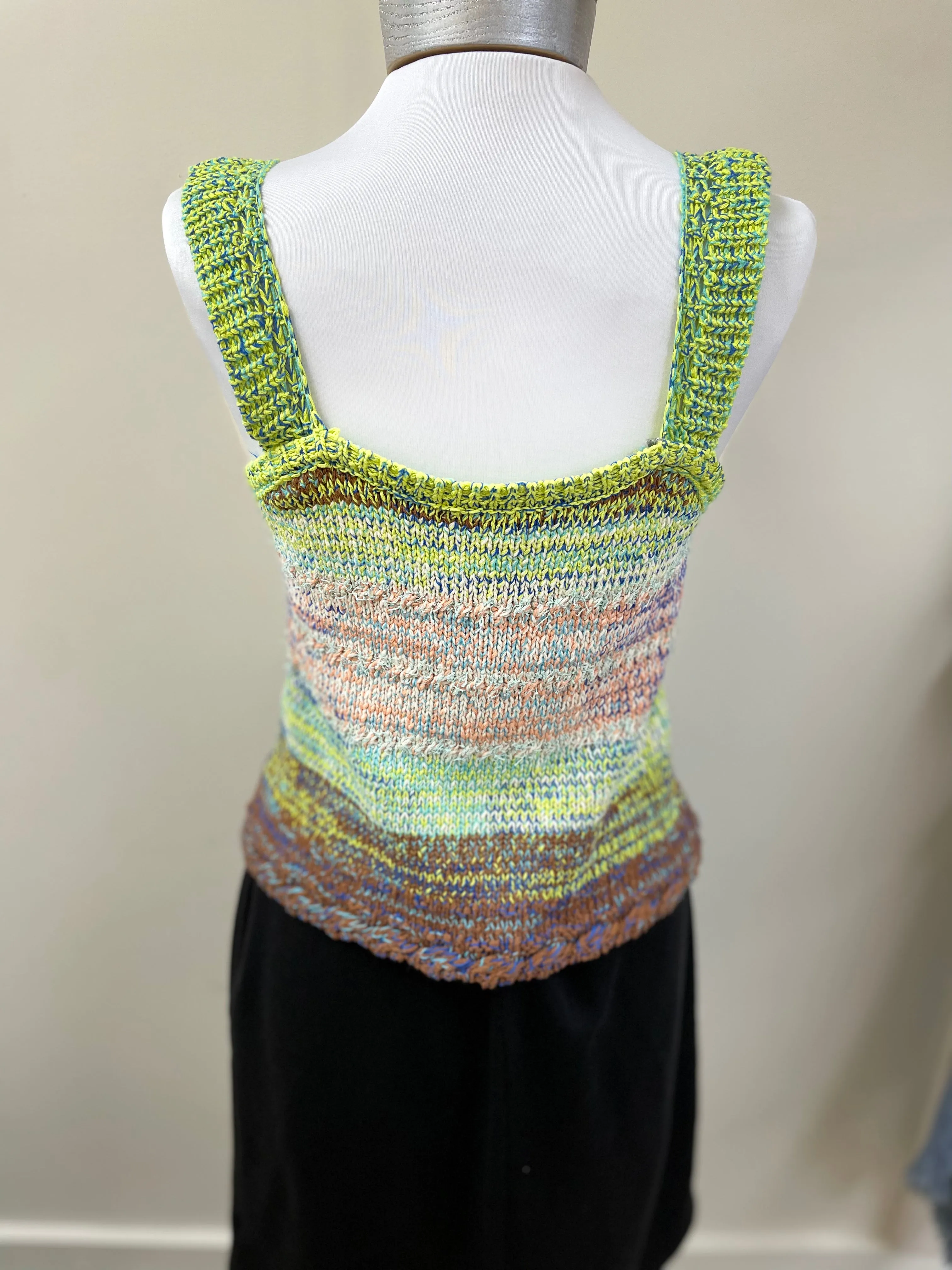 FATE Knit tank in novelty yarns FW8009