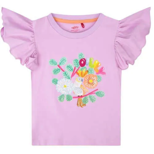 Girls Lilac Cuckoo T-Shirt