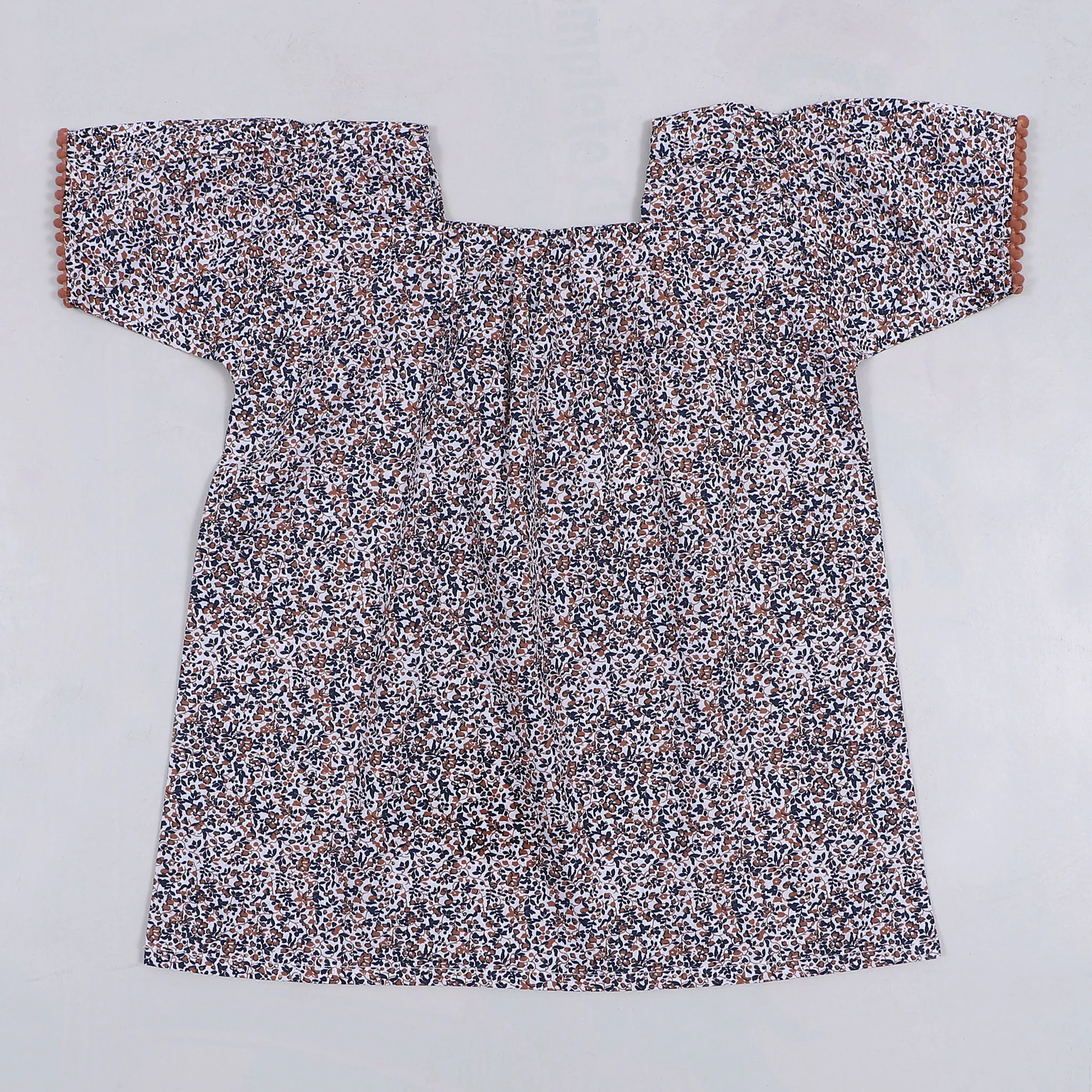 Girl's Printed Flared Top