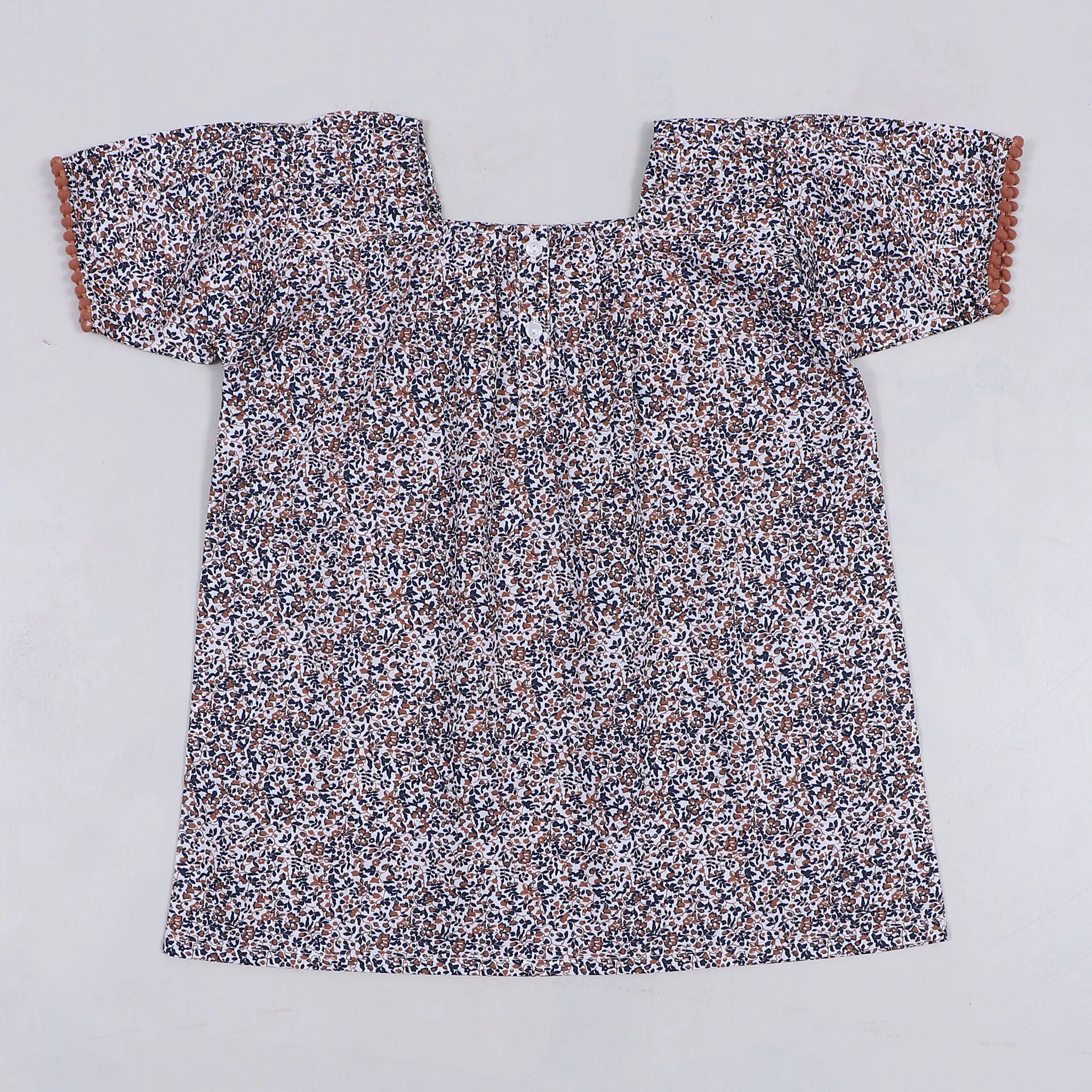 Girl's Printed Flared Top