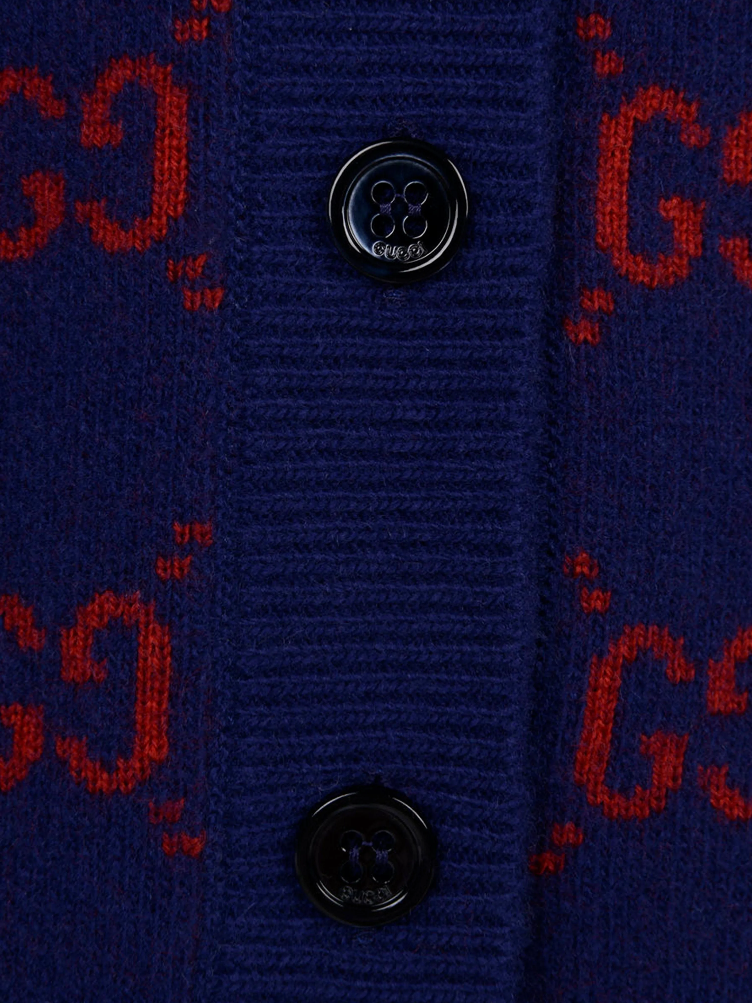 Gucci Girls knitted GG cardigan