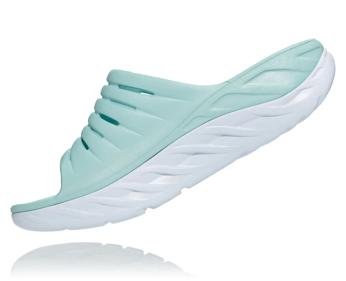 'HOKA' Women's Ora Recovery Slide - Eggshell Blue / White