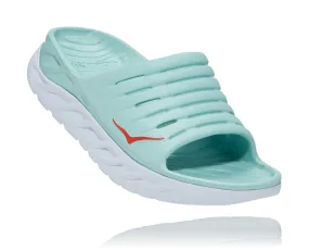 'HOKA' Women's Ora Recovery Slide - Eggshell Blue / White