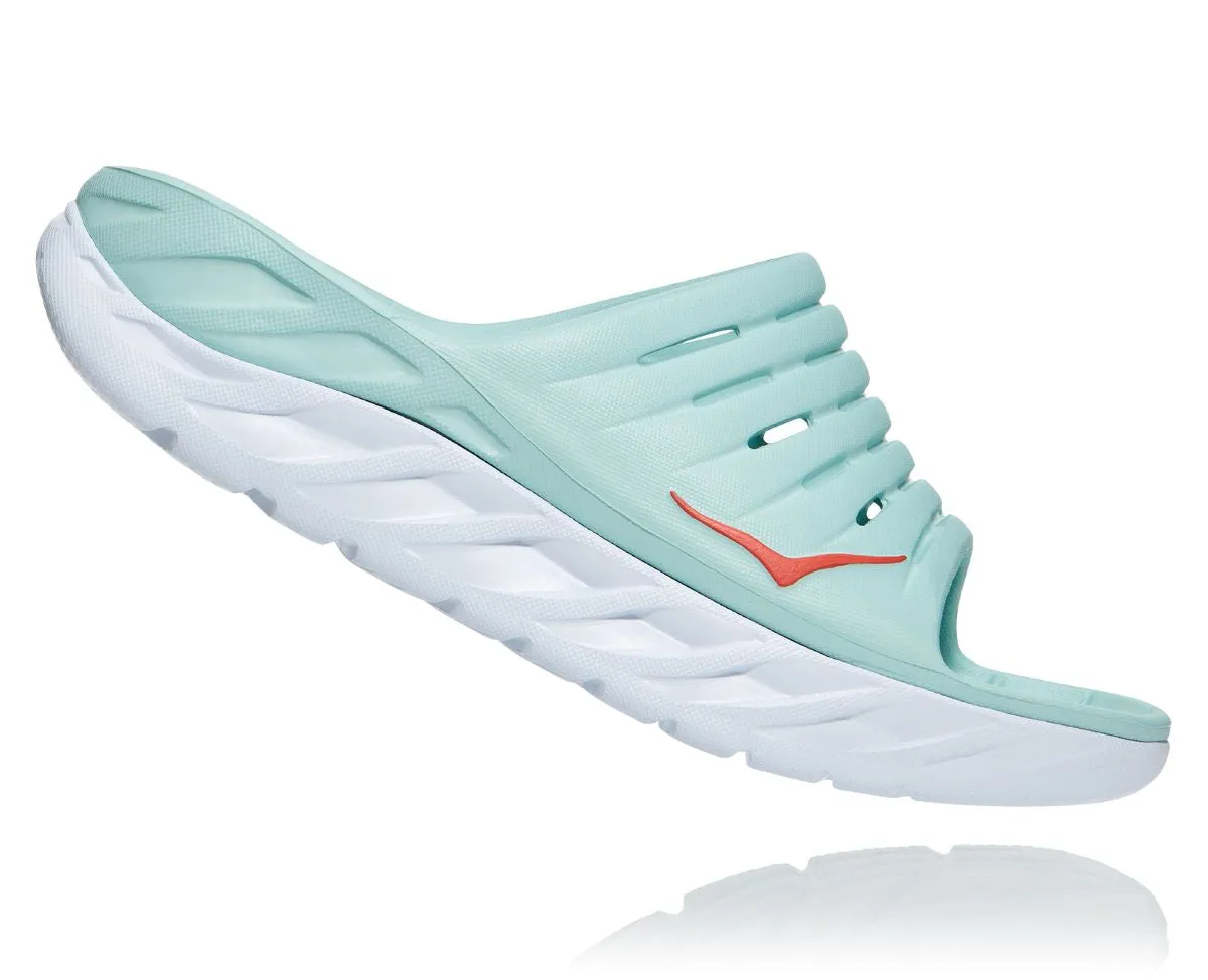 'HOKA' Women's Ora Recovery Slide - Eggshell Blue / White