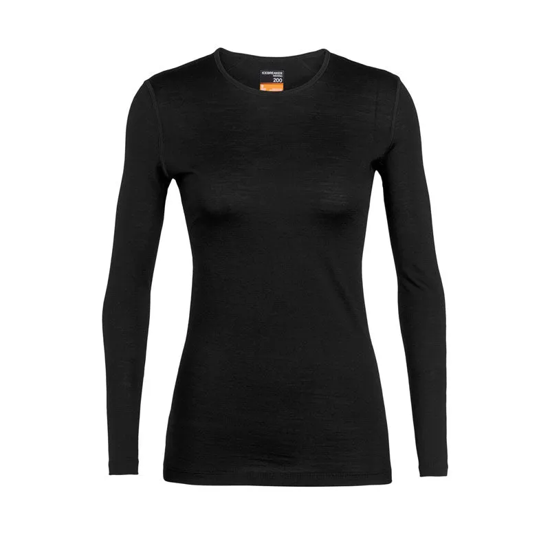 Icebreaker 200 Oasis Long Sleeve Crewe Womens Thermal Top