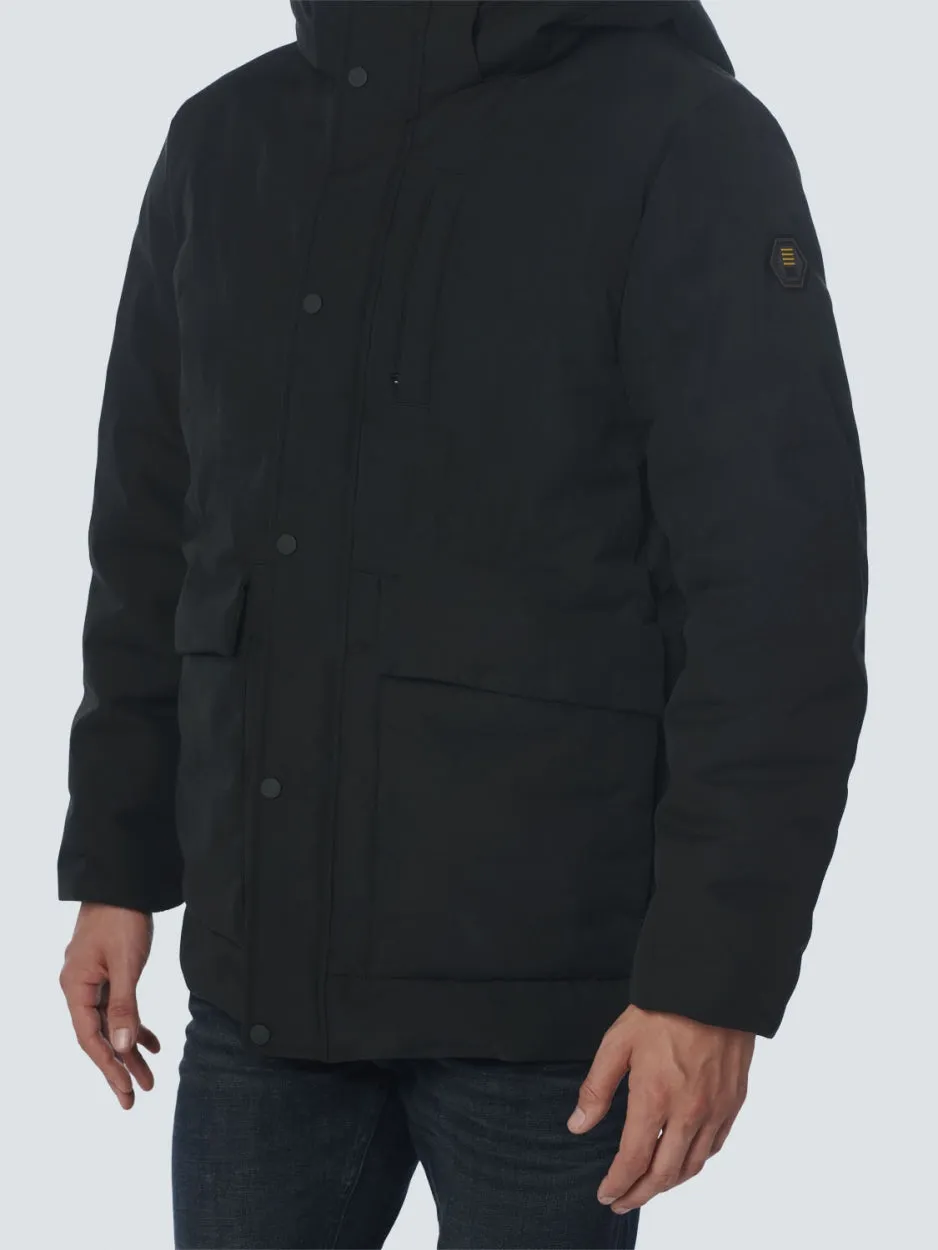 Jacket Short Fit Sealed Hooded | Black