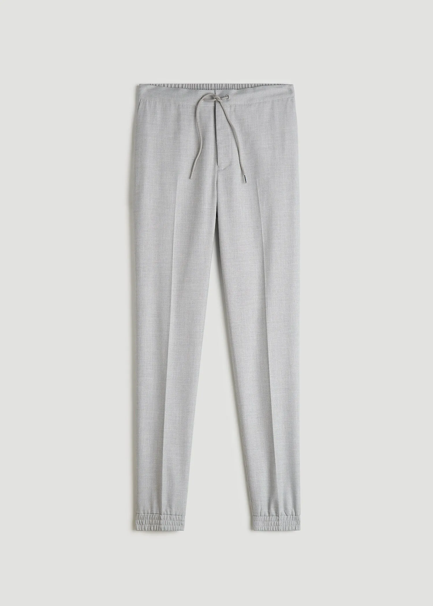 Jogger Dress Pants for Tall Men in Silver Grey