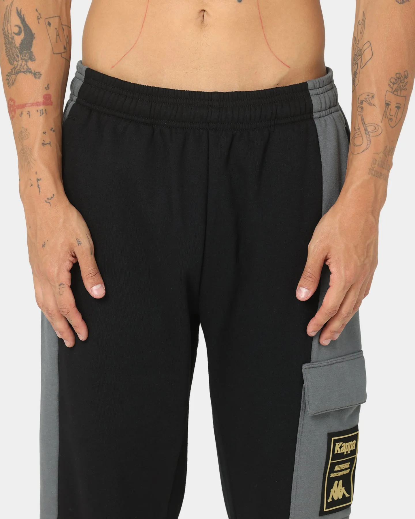 Kappa Authentic Frocs Sweat Pants Black/Gold