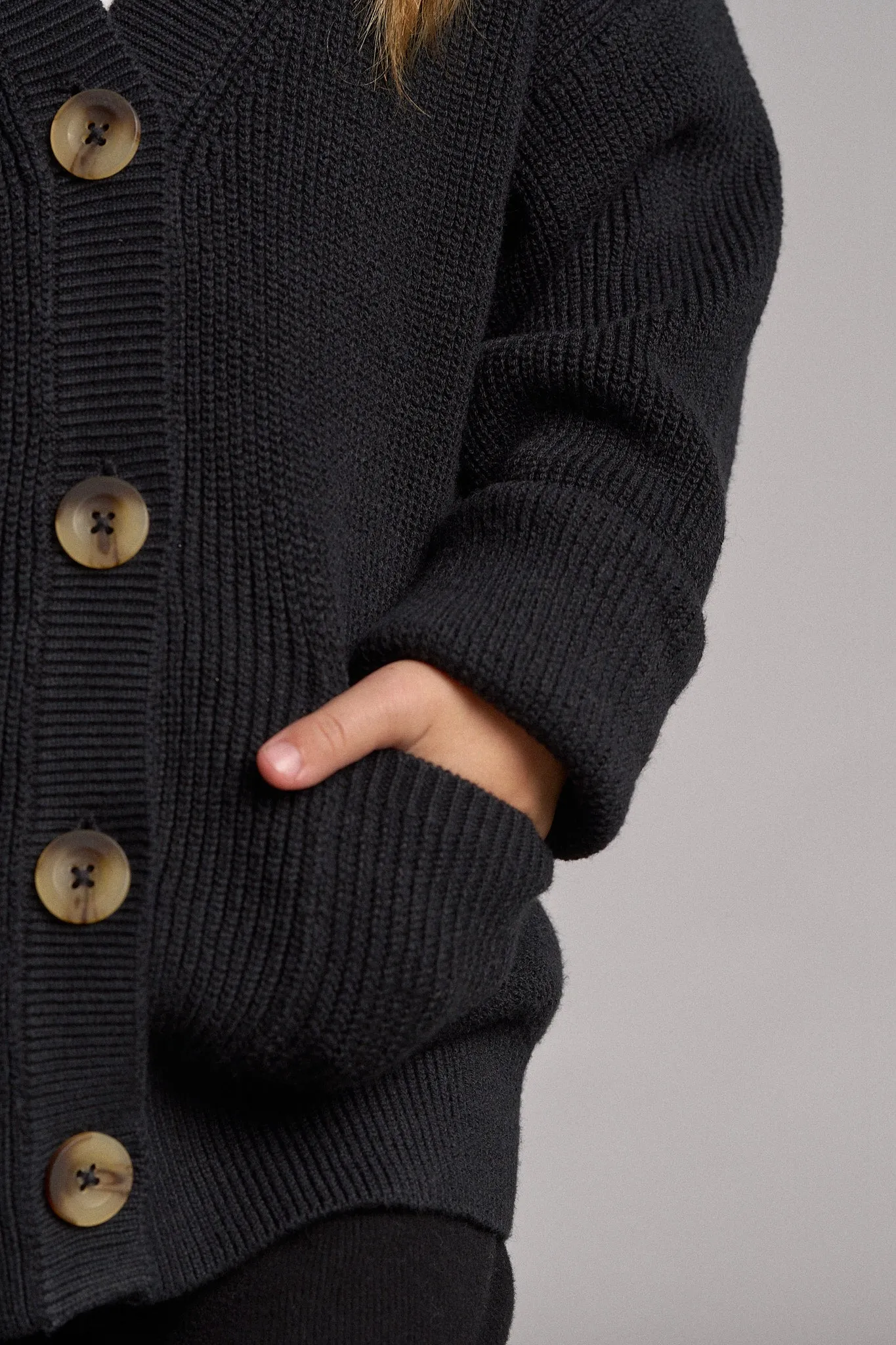 Knit Cardigan - Black