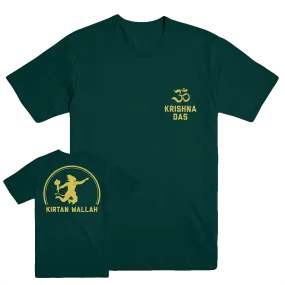 Krishna Das "Kirtan Wallah" Bottle Green T-Shirt