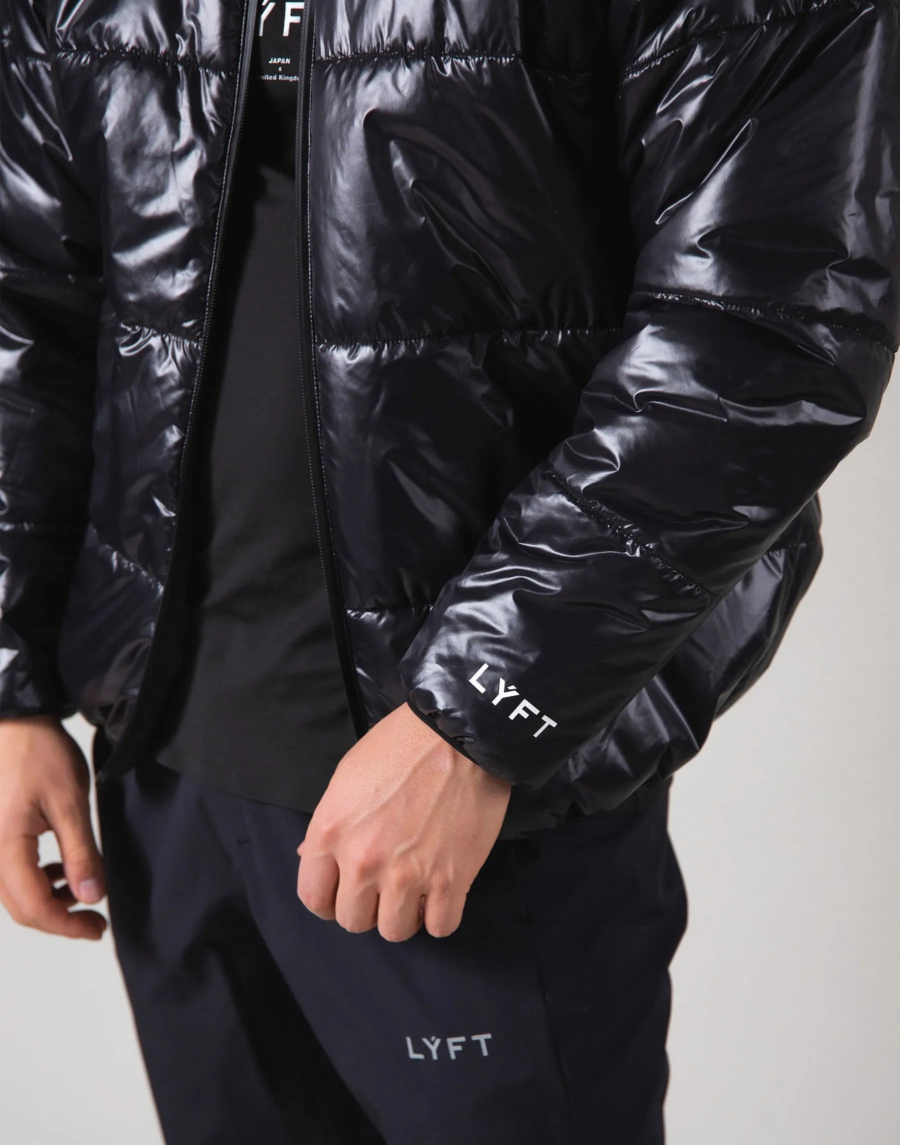 Light Weight Warm Nylon Jacket - Black